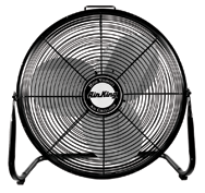 18" Floor Fan Roll-About Stand; 3-speed; 1/6 HP; 120V - Benchmark Tooling