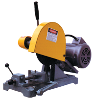 Abrasive Cut-Off Saw-Floor Swivel Vise - #K10S-1; Takes 10" x 5/8 Hole Wheel (Not Included); 3HP; 1PH Motor - Benchmark Tooling