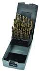 29 Pc. 1/16" - 1/2" by 64ths Cobalt Bronze Oxide Jobber Drill Set - Benchmark Tooling