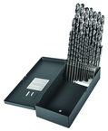 29 Pc. 1/16" - 1/2" by 64ths HSS Bright Finish Taper Length Drill Set - Benchmark Tooling