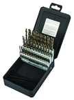 60 Pc. #1 - #60 Wire Gage Cobalt Bronze Oxide Jobber Drill Set - Benchmark Tooling