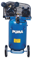 Portable Air Compressors - Model #PK2011VP; 11 Gallon /Vertical Tank; 2.8 cfm @ 90psi; 2HP; 1PH; 115V Motor; 113 lbs. - Benchmark Tooling