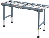 9-Roller Roller Table - #D2271--19" Wide x 65" Long - Benchmark Tooling