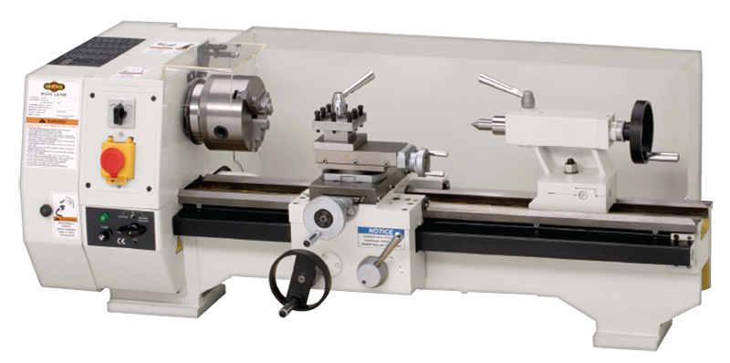 Bench Lathe - #M1016 9-3/4'' Swing; 21'' Between Centers; 3/4HP; 1PH; 110V Motor - Benchmark Tooling