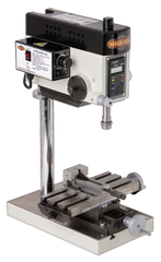 Mill Drill - 1JT Spindle - 3-1/2 x 8'' Table Size - 1/5HP; 1PH; 110V Motor - Benchmark Tooling