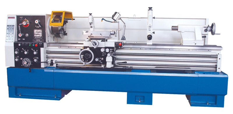 224120A 22" x 120" Gear Head Toolroom Lathe; (12) 35-1250 RPM Spindle Speeds; D1-8 Spindle; Spindle Hole Dia. 4-1/8"; 15HP 220/440volt/3ph - Benchmark Tooling