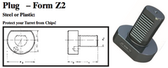 VDI Plug - Form Z2 (Steel) - Part #: CNC86 82.60123S - Benchmark Tooling