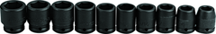 Proto® 3/4" Drive 10 Piece Impact Socket Set - 6 Point - Benchmark Tooling