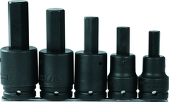 Proto® 3/4" Drive 5 Piece Impact Hex Bit Set - Benchmark Tooling