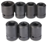 Proto® 1" Drive 7 Piece Impact Socket Set - 4 Point - Benchmark Tooling