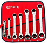 Proto® 7 Piece Offset Reversible Ratcheting Box Wrench Set - 6 and 12 Point - Benchmark Tooling