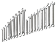 Proto® 18 Piece Full Polish Anti-Slip Fractional and Metric Combination Wrench Set - 12 Point - Benchmark Tooling