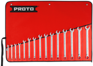 Proto® 15 Piece Satin Metric Combination ASD Wrench Set - 12 Point - Benchmark Tooling