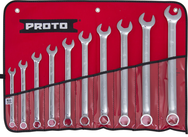 Proto® 10 Piece Full Polish Combination ASD Wrench Set - 6 Point - Benchmark Tooling