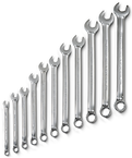 Proto® 11 Piece Full Polish Antislip Metric Combination Wrench Set - 12 Point - Benchmark Tooling