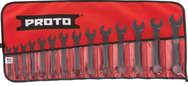 Proto® 14 Piece Black Oxide Metric Short Combination Wrench Set - 12 Point - Benchmark Tooling