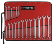 Proto® 18 Piece Satin Metric Combination ASD Wrench Set - 12 Point - Benchmark Tooling