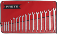 Proto® 17 Piece Full Polish Metric Combination Wrench Set - 12 Point - Benchmark Tooling