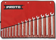 Proto® 15 Piece Full Polish Combination Spline Wrench Set - 12 Point - Benchmark Tooling