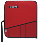 Proto® Red Canvas 7-Pocket Tool Roll - Benchmark Tooling