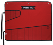 Proto® Red Canvas 18-Pocket Tool Roll - Benchmark Tooling