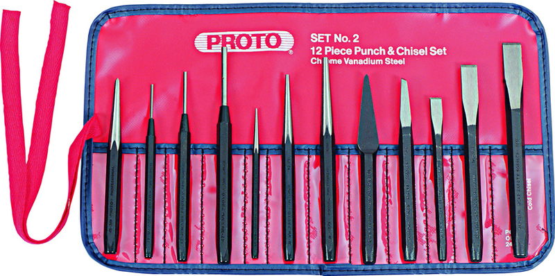 J2 12PC PUNCH&CHISEL SET J2 - Benchmark Tooling