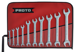 Proto® 10 Piece Satin Metric Open-End Wrench Set - Benchmark Tooling