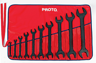 Proto® 10 Piece Black Oxide Open-End Wrench Set - Benchmark Tooling