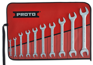 Proto® 10 Piece Satin Open-End Wrench Set - Benchmark Tooling