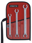 Proto® 3 Piece Double End Flare Nut Wrench Set - 12 Point - Benchmark Tooling