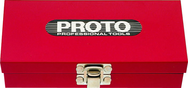 Proto® Tool Box, Red, 11-9/16" W x 11-1/8" D x 1-5/8" H - Benchmark Tooling