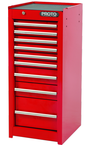 Proto® 440SS Side Cabinet - 9 Drawer, Red - Benchmark Tooling