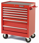 Proto® 440SS 27" Roller Cabinet - 7 Drawer, Red - Benchmark Tooling