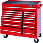 Proto® 440SS 41" Workstation - 15 Drawer, Red - Benchmark Tooling