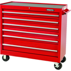 Proto® 440SS 41" Workstation - 6 Drawer, Red - Benchmark Tooling