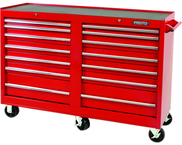 Proto® 440SS 54" Workstation - 14 Drawer, Red - Benchmark Tooling