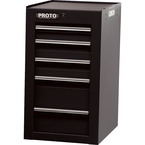 Proto® 450HS Side Cabinet - 5 Drawer, Black - Benchmark Tooling