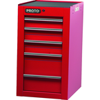 Proto® 450HS Side Cabinet - 5 Drawer, Red - Benchmark Tooling