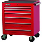 Proto® 450HS 34" Roller Cabinet - 6 Drawer, Red - Benchmark Tooling