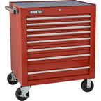 Proto® 450HS 34" Roller Cabinet - 8 Drawer, Red - Benchmark Tooling