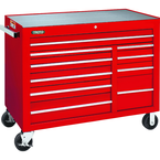 Proto® 450HS 50" Workstation - 10 Drawer, Red - Benchmark Tooling