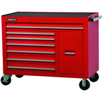 Proto® 450HS 50" Workstation - 7 Drawer & 1 Shelf, Red - Benchmark Tooling