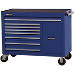 Proto® 450HS 50" Workstation - 8 Drawer & 2 Shelves, Blue - Benchmark Tooling