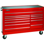 Proto® 450HS 66" Workstation - 12 Drawer, Red - Benchmark Tooling