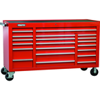 Proto® 450HS 67" Workstation - 20 Drawer, Red - Benchmark Tooling