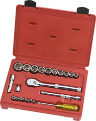 Proto® 1/4" and 3/8" Drive 22 Piece Socket Set - 6 Point - Benchmark Tooling