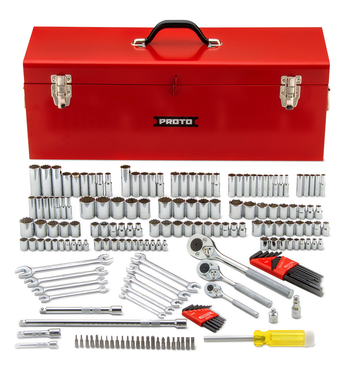 Proto® 1/4", 3/8" & 1/2" Drive 184 Piece Socket Set with Box - Benchmark Tooling