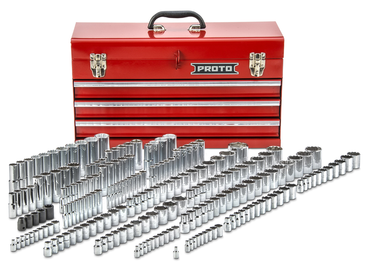 Proto® 1/4", 3/8" & 1/2" Drive 205 Piece Socket Set with Box - Benchmark Tooling