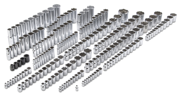 Proto® 1/4", 3/8", & 1/2" Drive 205 Piece Socket Set- 6, 8, and 12 Point - Benchmark Tooling