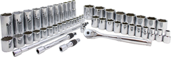 Proto® 3/8" & 1/2" Drive 50 Piece Combination Socket Set - 6 and 12 Point - Benchmark Tooling